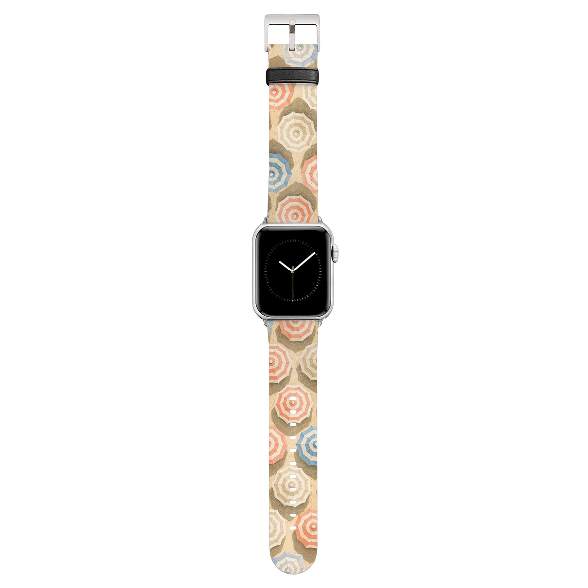Sonnendeck - Apple Watch Armband 38/40/41/42mm 38 40 41 42mm Matt Silber NALIA Kunstleder Armband
