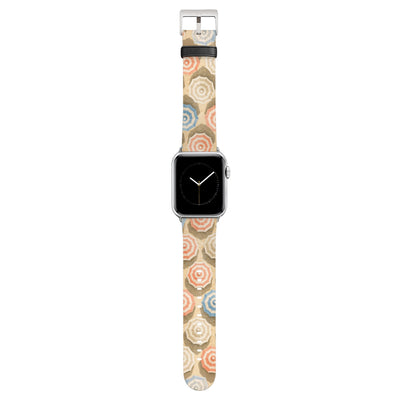 Sonnendeck - Apple Watch Armband 38/40/41/42mm 38 40 41 42mm Matt Silber NALIA Kunstleder Armband