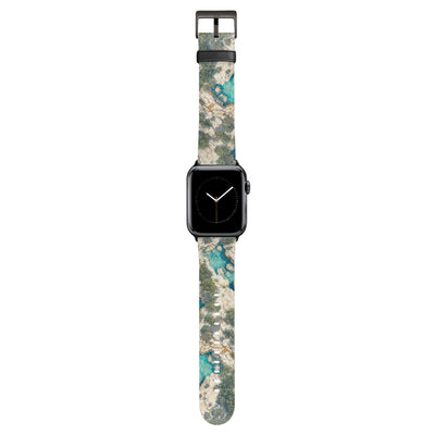 Klippe - Apple Watch Armband 38/40/41/42mm 38 40 41 42mm Matt Schwarz NALIA Kunstleder Armband