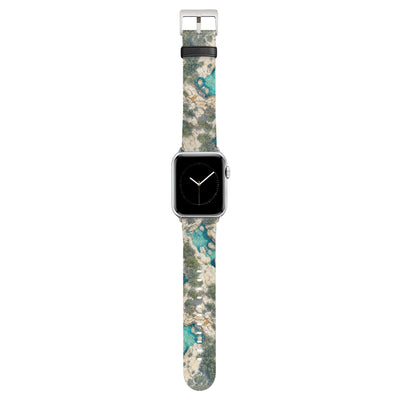 Klippe - Apple Watch Armband 38/40/41/42mm 38 40 41 42mm Matt Silber NALIA Kunstleder Armband