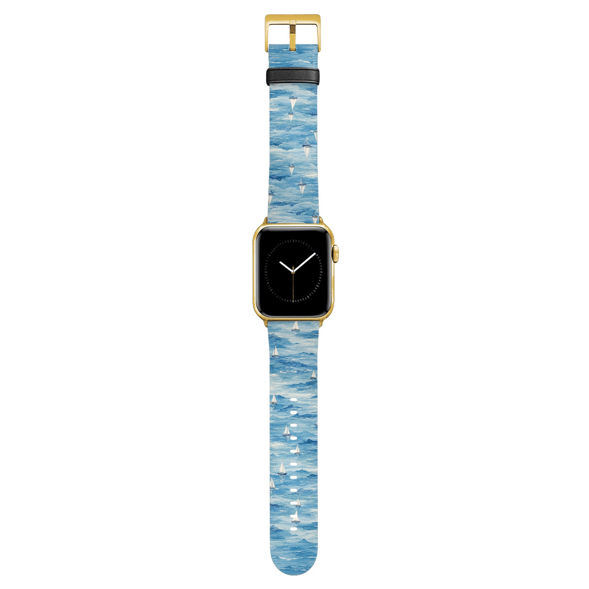 Regatta - Apple Watch Armband 44/45/46/49mm 44 45 46 49mm Matt Gold NALIA Kunstleder Armband