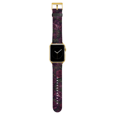 Nocturne - Apple Watch Armband 44/45/46/49mm 44 45 46 49mm Gold Matte NALIA Kunstleder Armband