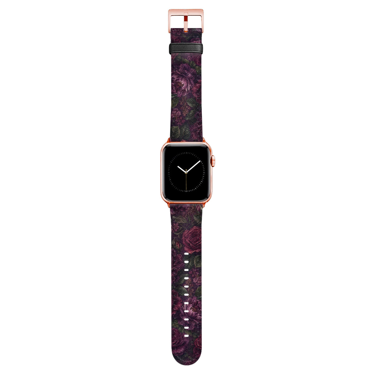 Nocturne - Apple Watch Armband 44/45/46/49mm 44 45 46 49mm Rose Gold Matte NALIA Kunstleder Armband