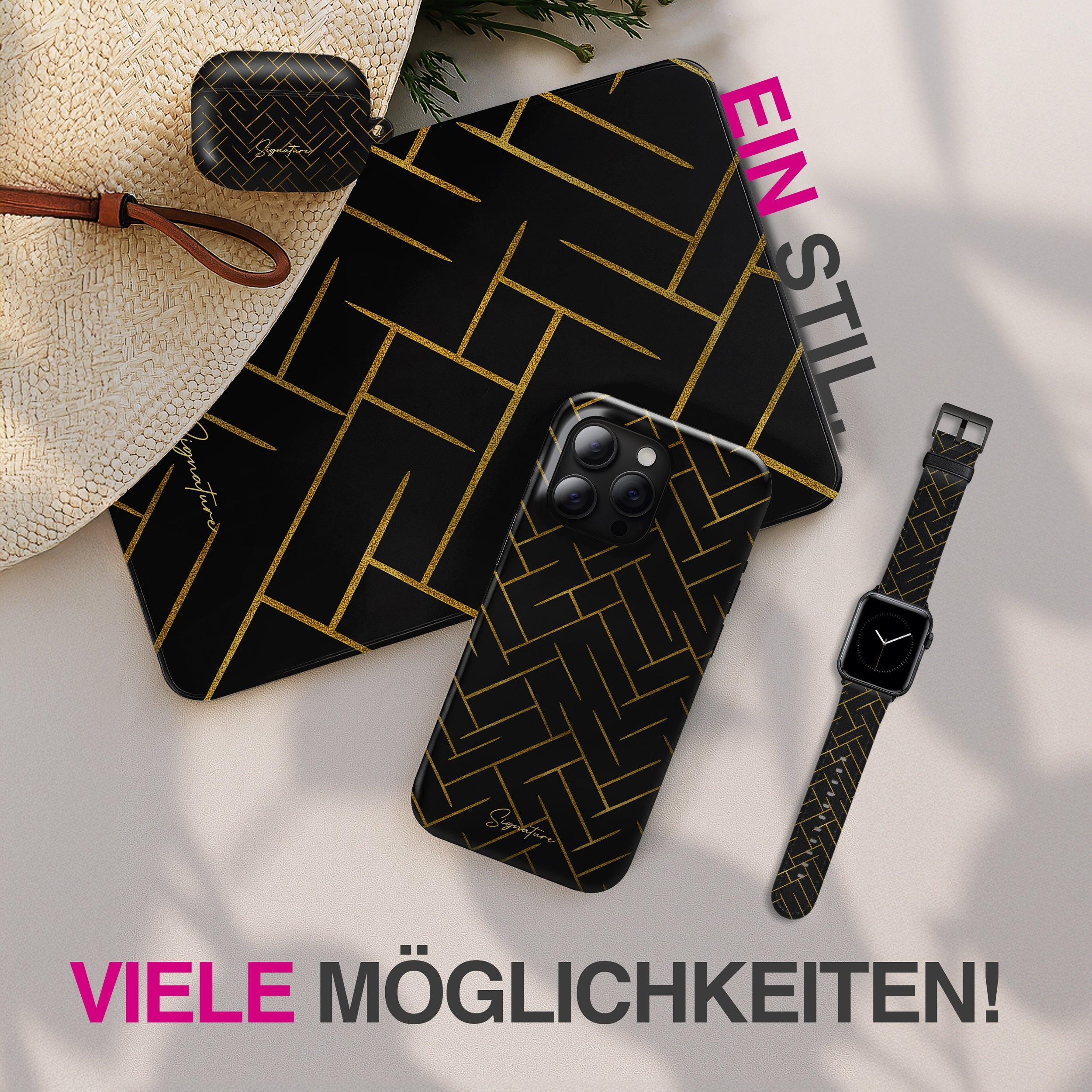 Noir - iPad Air 13 (8th Gen) Hülle NALIA Protective Hülle