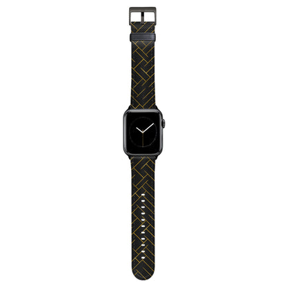 Noir - Apple Watch Armband 44-49mm & 42 (Serie 1-3) 44-49mm & 42 (Serie 1-3) Matt Schwarz NALIA Kunstleder Armband