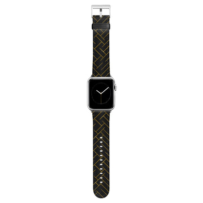 Noir - Apple Watch Armband 38-41mm & 42 (ab Serie 10) 38-41mm & 42 (ab Serie 10) Matt Silber NALIA Kunstleder Armband