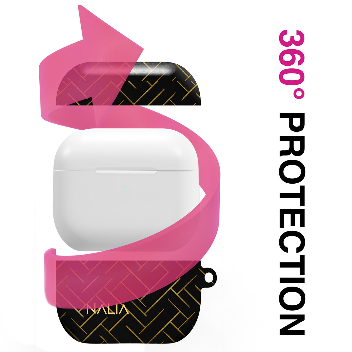 Noir - AirPods Pro 3 Hülle NALIA Protective Hülle