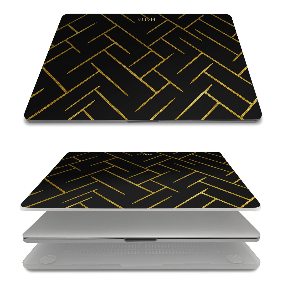 Noir - MacBook Pro 14 [A3112/A3185/A3401] Hülle NALIA Protective Hülle