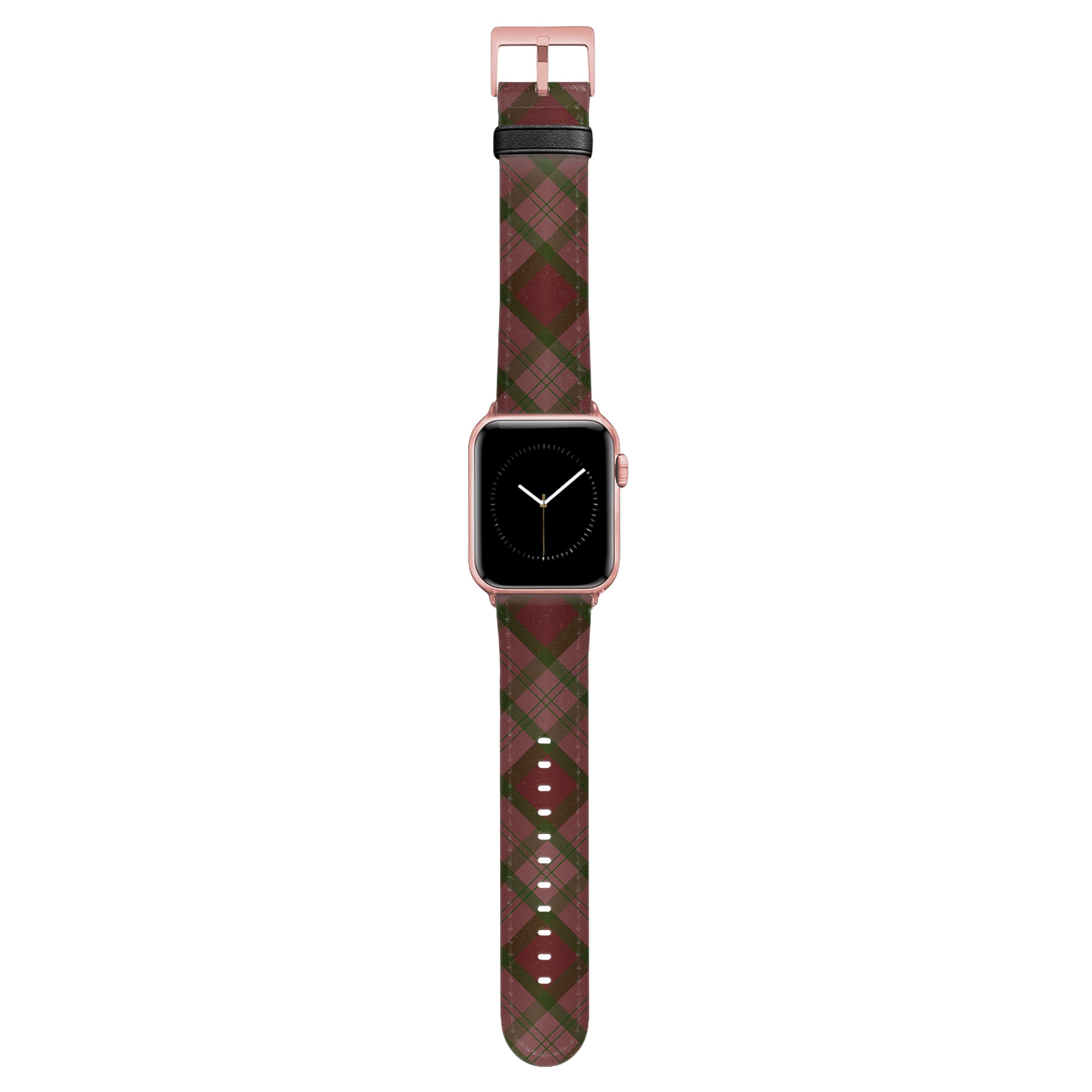 Oxford - Apple Watch Armband 44-49mm & 42 (Serie 1-3) 44-49mm & 42 (Serie 1-3) Rose Gold Matte NALIA Kunstleder Armband