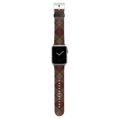 Oxford - Apple Watch Armband 44-49mm & 42 (Serie 1-3) 44-49mm & 42 (Serie 1-3) Silver Matte NALIA Kunstleder Armband