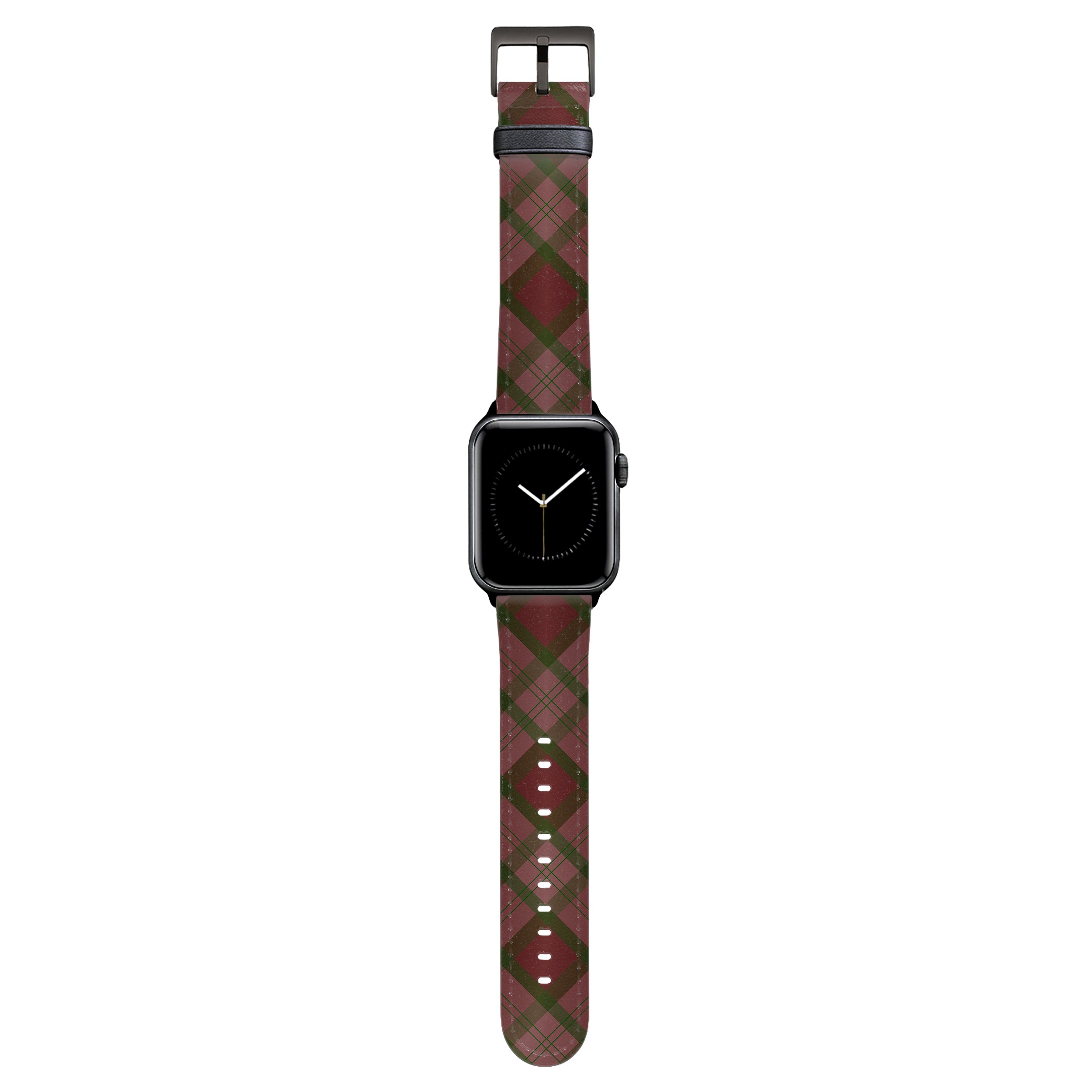 Oxford - Apple Watch Armband 38-41mm & 42 (ab Serie 10) 38-41mm & 42 (ab Serie 10) Matt Schwarz NALIA Kunstleder Armband