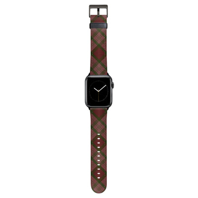 Oxford - Apple Watch Armband 38-41mm & 42 (ab Serie 10) 38-41mm & 42 (ab Serie 10) Matt Schwarz NALIA Kunstleder Armband