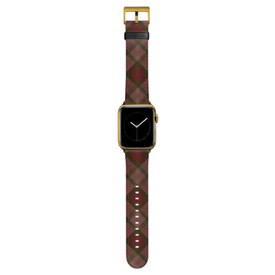 Oxford - Apple Watch Armband 44-49mm & 42 (Serie 1-3) 44-49mm & 42 (Serie 1-3) Gold Matte NALIA Kunstleder Armband