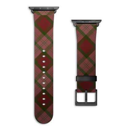 Oxford - Apple Watch Armband 38-41mm & 42 (ab Serie 10) 38-41mm & 42 (ab Serie 10) Matt Schwarz NALIA Kunstleder Armband