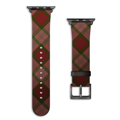 Oxford - Apple Watch Armband 38-41mm & 42 (Serie 10-11) 38-41mm & 42 (Serie 10-11) Matt Schwarz NALIA Kunstleder Armband