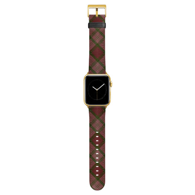 Oxford - Apple Watch Armband 38-41mm & 42 (Serie 10-11) 38-41mm & 42 (Serie 10-11) Matt Gold NALIA Kunstleder Armband