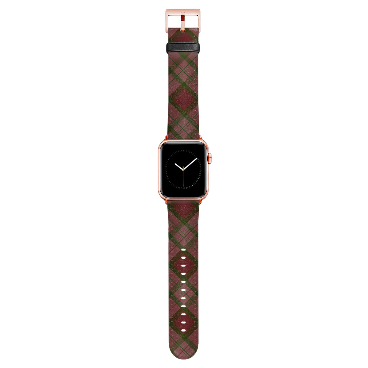 Oxford - Apple Watch Armband 38-41mm & 42 (Serie 10-11) 38-41mm & 42 (Serie 10-11) Matt Rose Gold NALIA Kunstleder Armband