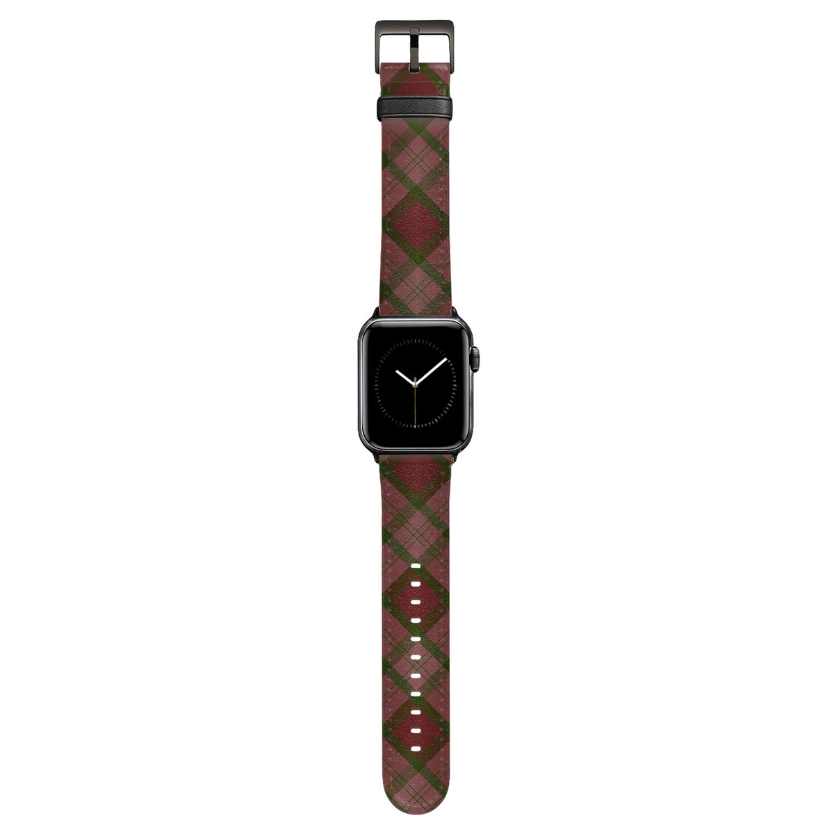 Oxford - Apple Watch Armband 38-41mm & 42 (Serie 10-11) 38-41mm & 42 (Serie 10-11) Matt Schwarz NALIA Kunstleder Armband