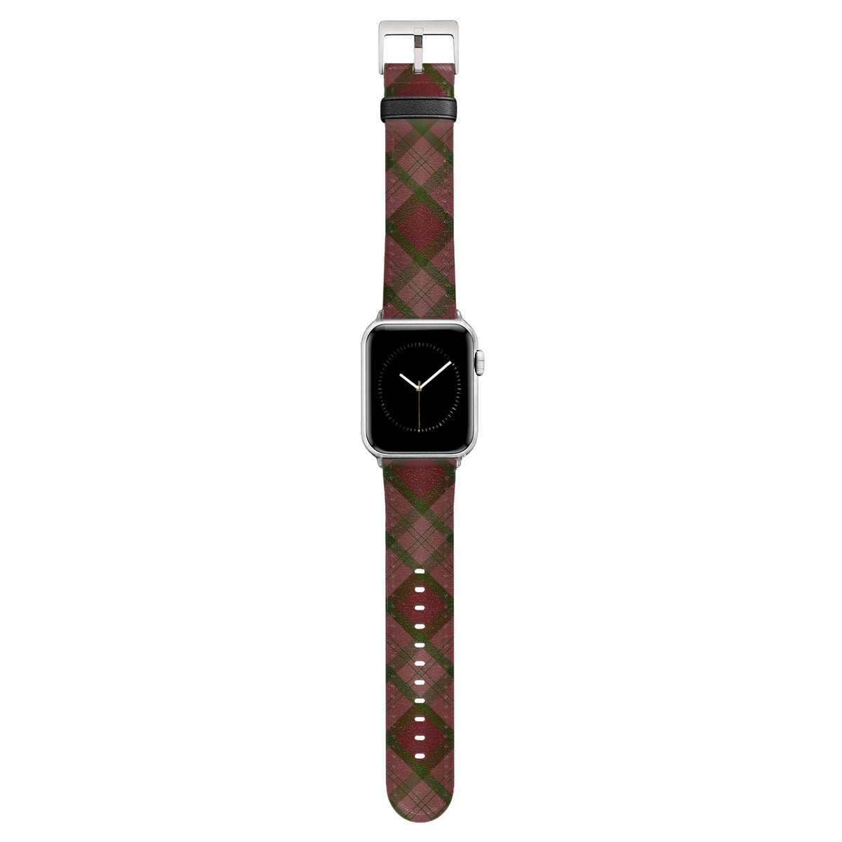 Oxford - Apple Watch Armband 44-49mm & 42 (Serie 1-3) 44-49mm & 42 (Serie 1-3) Matt Silber NALIA Kunstleder Armband