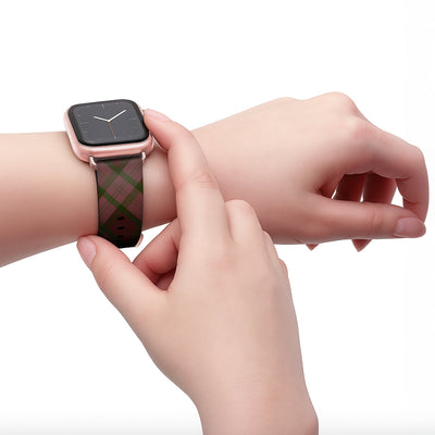 Oxford - Apple Watch Armband 38-41mm & 42 (Serie 10-11) 38-41mm & 42 (Serie 10-11) Matt Rose Gold NALIA Kunstleder Armband
