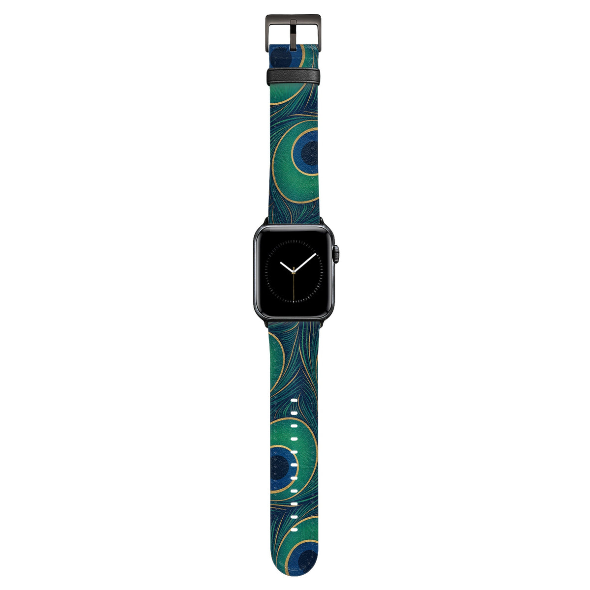 Rhapsodie - Apple Watch Armband 38/40/41/42mm 38 40 41 42mm Matt Schwarz NALIA Kunstleder Armband