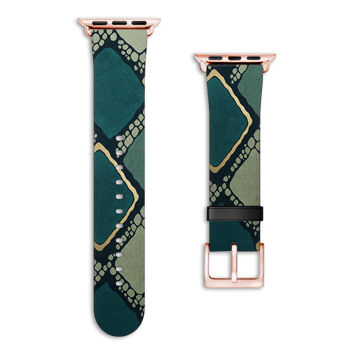 Mamba - Apple Watch Armband 44/45/46/49mm 44 45 46 49mm Matt Rose Gold NALIA Kunstleder Armband