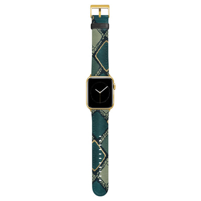 Mamba - Apple Watch Armband 38/40/41/42mm 38 40 41 42mm Matt Gold NALIA Kunstleder Armband