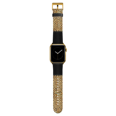Safari - Apple Watch Armband 44-49mm & 42 (Serie 1-3) 44-49mm & 42 (Serie 1-3) Matt Gold NALIA Kunstleder Armband
