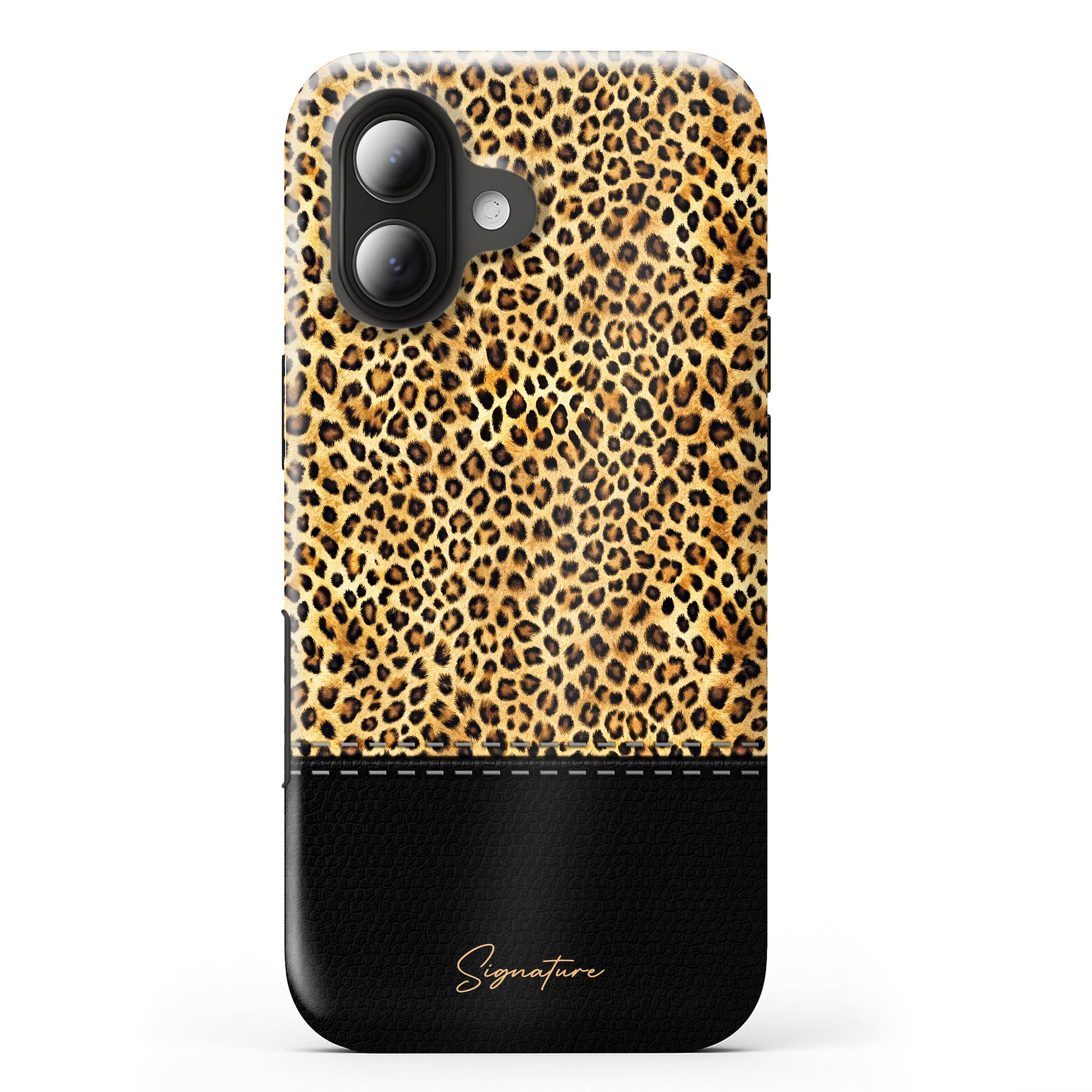 NALIA Signature Hülle für Apple iPhone (Alle Modelle) – Design "Safari" – MagSafe Case mit Leo Muster & Leder Optik NALIA Protective Hülle