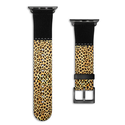 Safari - Apple Watch Armband 38-41mm & 42 (Serie 10-11) 38-41mm & 42 (Serie 10-11) Matt Schwarz NALIA Kunstleder Armband