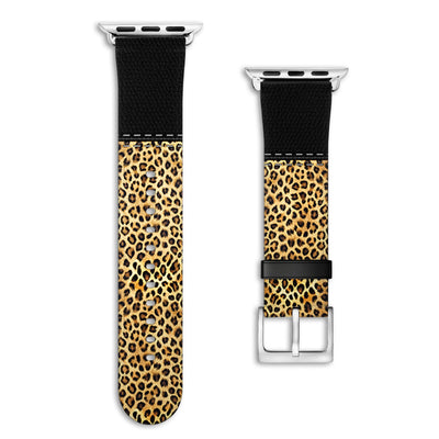 Safari - Apple Watch Armband 44-49mm & 42 (Serie 1-3) 44-49mm & 42 (Serie 1-3) Matt Silber NALIA Kunstleder Armband
