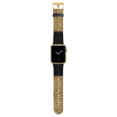 Safari - Apple Watch Armband 38-41mm & 42 (Serie 10-11) 38-41mm & 42 (Serie 10-11) Matt Gold NALIA Kunstleder Armband
