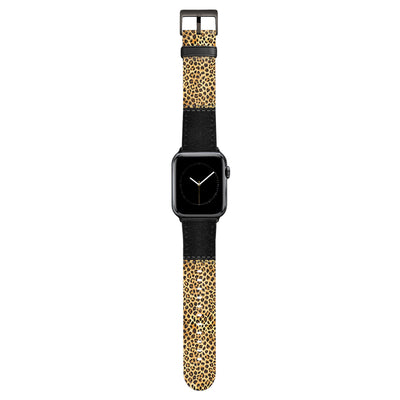 Safari - Apple Watch Armband 44-49mm & 42 (Serie 1-3) 44-49mm & 42 (Serie 1-3) Matt Schwarz NALIA Kunstleder Armband