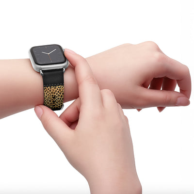 Safari - Apple Watch Armband 38-41mm & 42 (Serie 10-11) 38-41mm & 42 (Serie 10-11) Matt Silber NALIA Kunstleder Armband