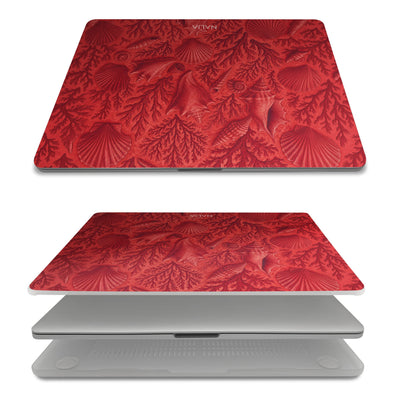 Corallo MacBook Pro 16 Hülle mit Muscheln und Korallen, Ober- und Unterschale