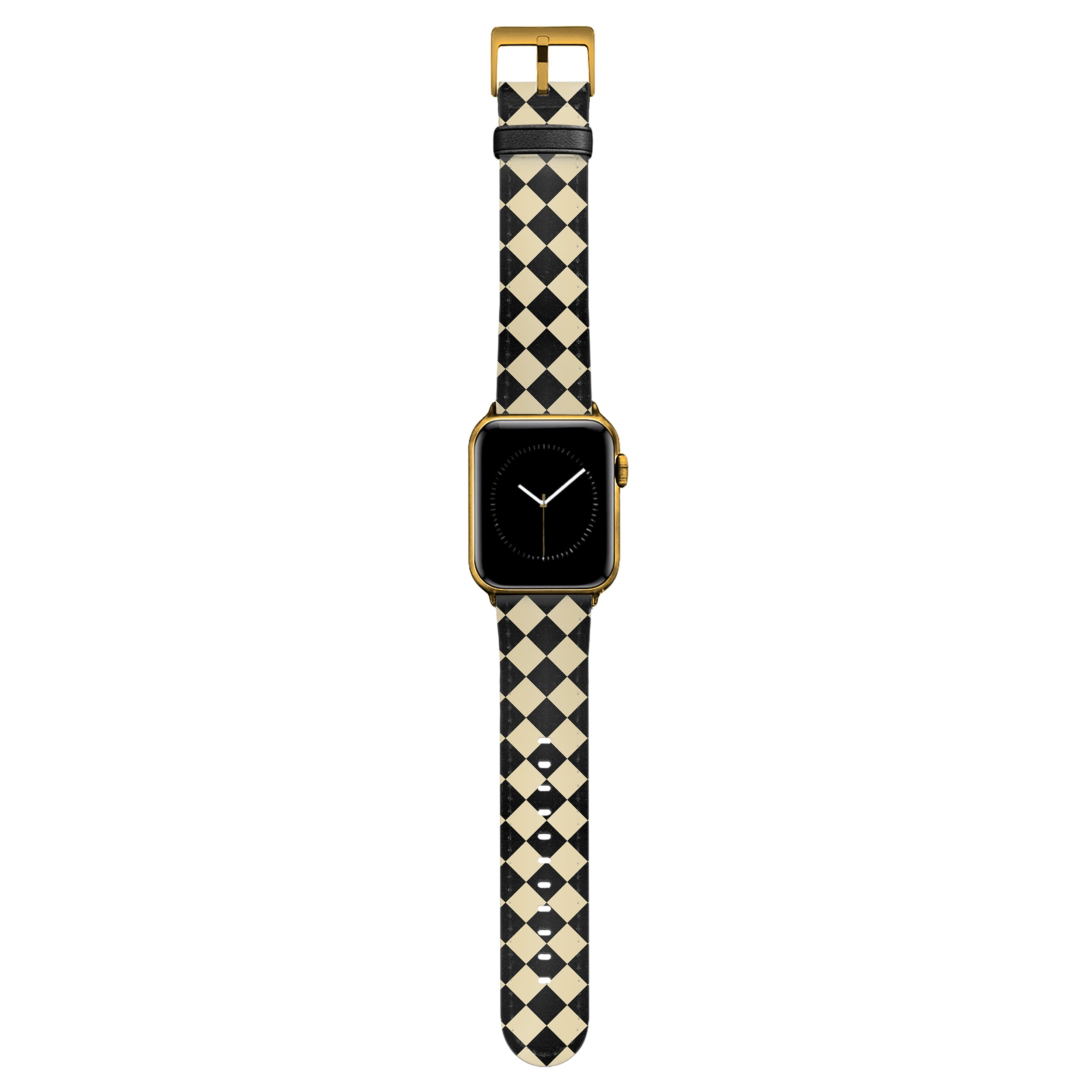 Soho - Apple Watch Armband 44-49mm & 42 (Serie 1-3) 44-49mm & 42 (Serie 1-3) Matt Gold NALIA Kunstleder Armband