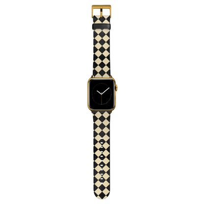 Soho - Apple Watch Armband 44-49mm & 42 (Serie 1-3) 44-49mm & 42 (Serie 1-3) Matt Gold NALIA Kunstleder Armband