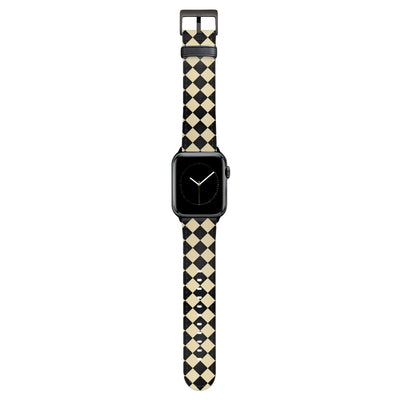 Soho - Apple Watch Armband 44-49mm & 42 (Serie 1-3) 44-49mm & 42 (Serie 1-3) Matt Schwarz NALIA Kunstleder Armband