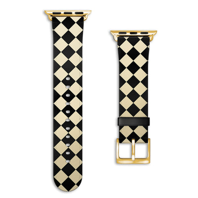 Soho - Apple Watch Armband 38-41mm & 42 (Serie 10-11) 38-41mm & 42 (Serie 10-11) Matt Gold NALIA Kunstleder Armband