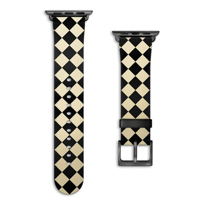 Soho - Apple Watch Armband 38-41mm & 42 (Serie 10-11) 38-41mm & 42 (Serie 10-11) Matt Schwarz NALIA Kunstleder Armband