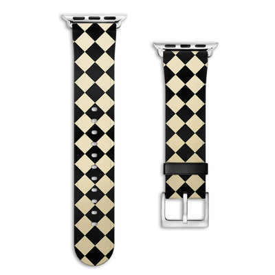 Soho - Apple Watch Armband 44-49mm & 42 (Serie 1-3) 44-49mm & 42 (Serie 1-3) Matt Silber NALIA Kunstleder Armband