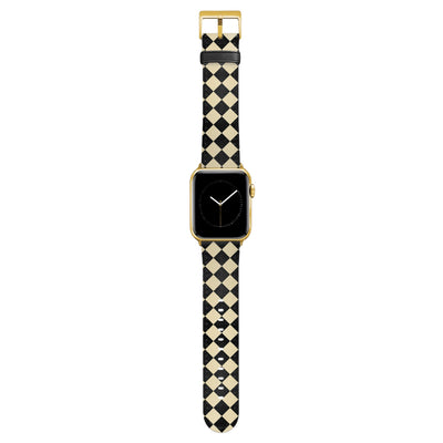 Soho - Apple Watch Armband 44-49mm & 42 (Serie 1-3) 44-49mm & 42 (Serie 1-3) Matt Gold NALIA Kunstleder Armband