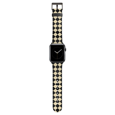 Soho - Apple Watch Armband 44-49mm & 42 (Serie 1-3) 44-49mm & 42 (Serie 1-3) Matt Schwarz NALIA Kunstleder Armband