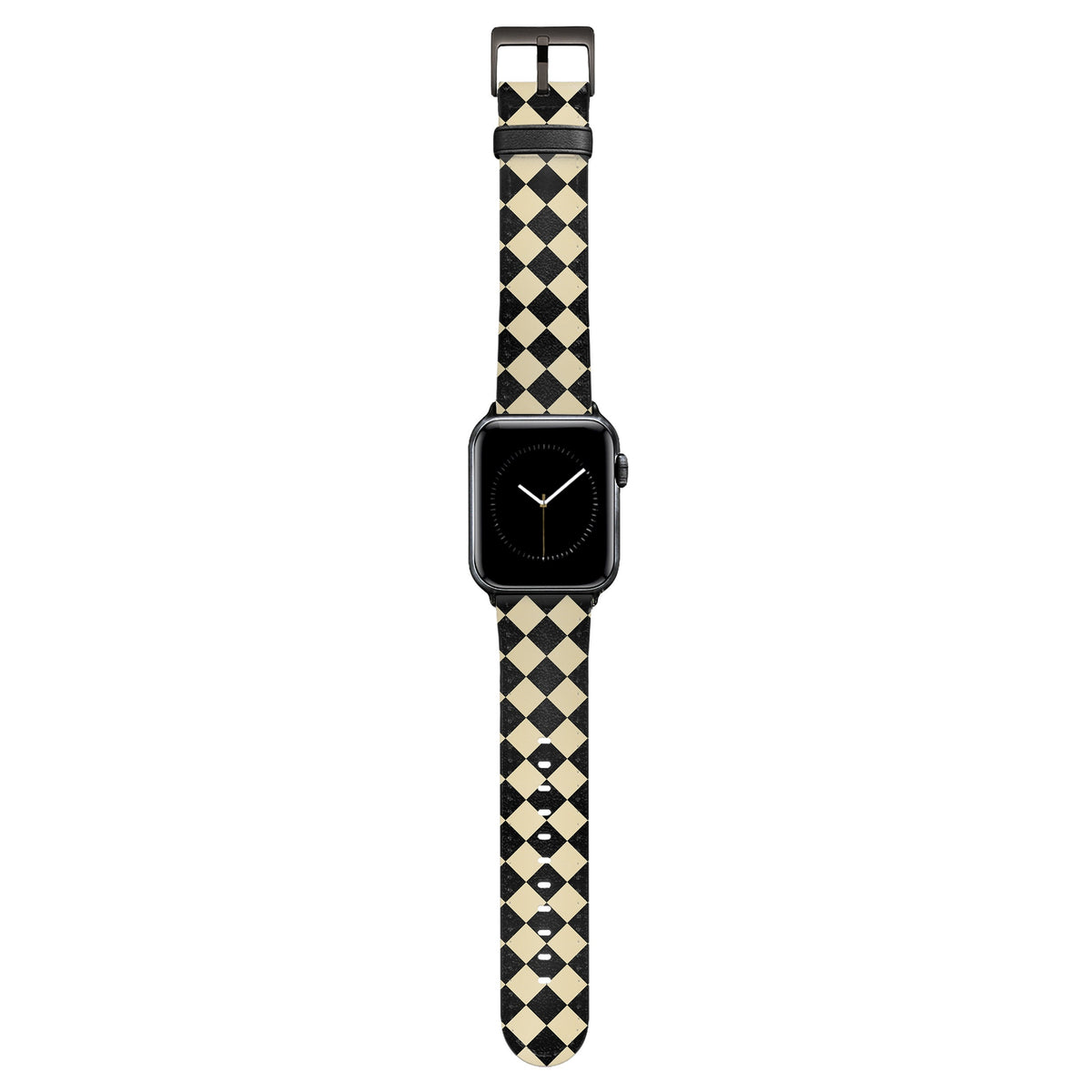 Soho - Apple Watch Armband 38-41mm & 42 (Serie 10-11) 38-41mm & 42 (Serie 10-11) Matt Schwarz NALIA Kunstleder Armband