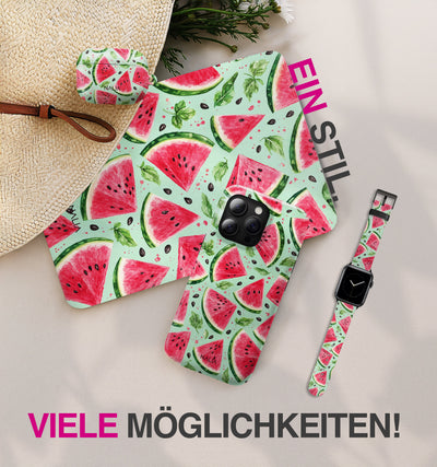 Juicy - Apple Watch Armband 44/45/46/49mm 44 45 46 49mm Matt Schwarz NALIA Kunstleder Armband