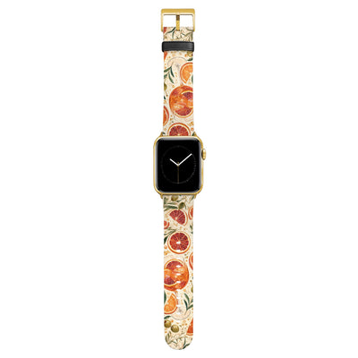 Aperitivo - Apple Watch Armband 44/45/46/49mm 44 45 46 49mm Gold Matte NALIA Kunstleder Armband