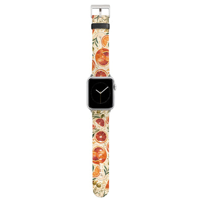 Aperitivo - Apple Watch Armband 38/40/41/42mm 38 40 41 42mm Silver Matte NALIA Kunstleder Armband