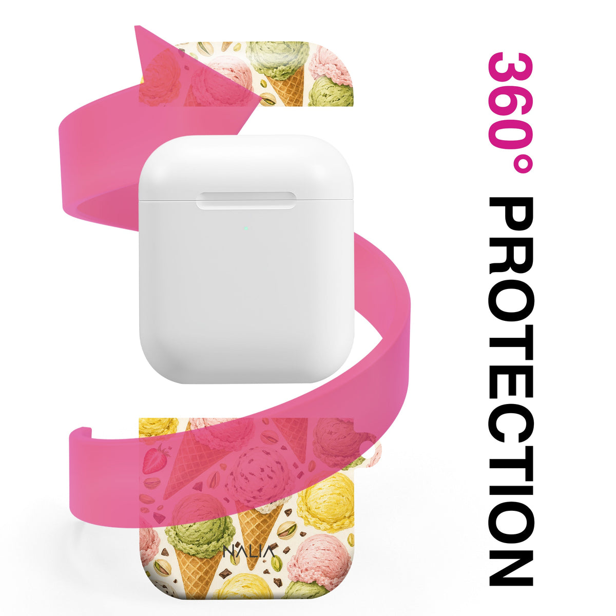 Gelato - AirPods 1 / 2 Hülle NALIA Protective Hülle