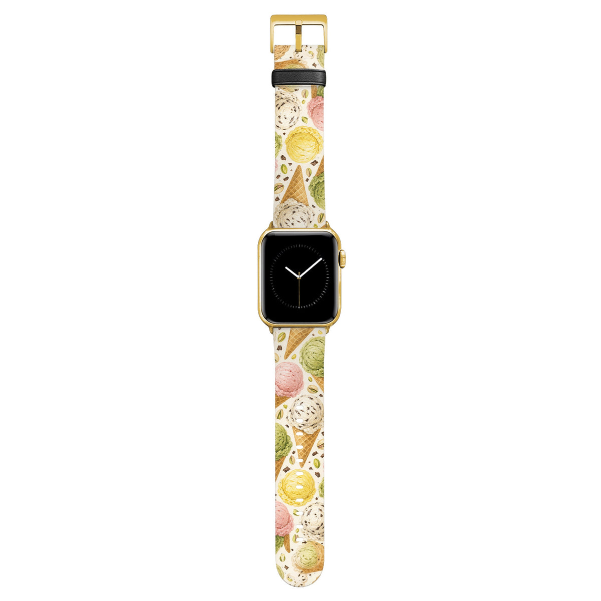 Gelato - Apple Watch Armband 38/40/41/42mm 38 40 41 42mm Matt Gold NALIA Kunstleder Armband