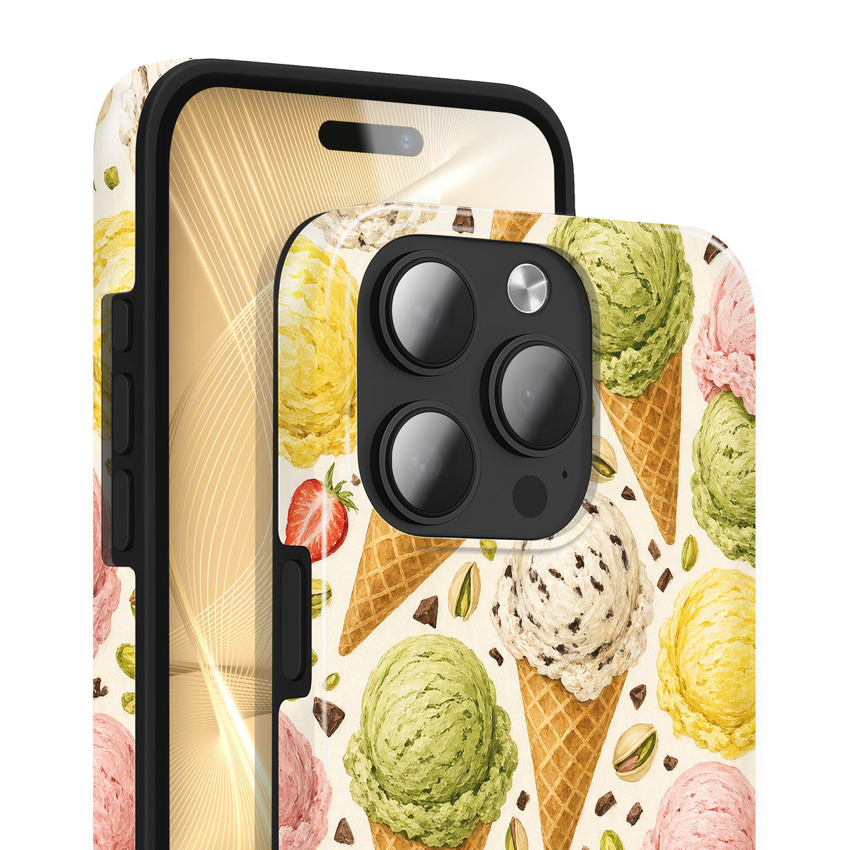 Gelato - iPhone 15 Pro Hülle NALIA Protective Hülle